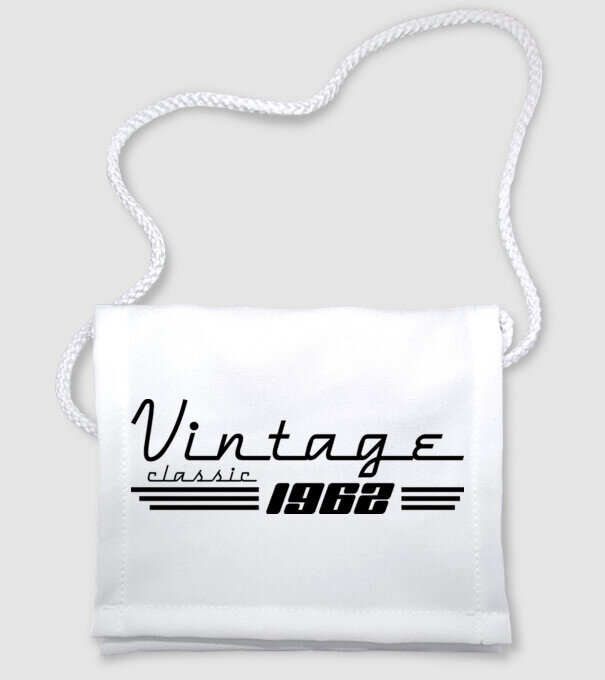 vintage classic amerikai retro stílusú születésnapi felirat 1962 minta fehér pólón