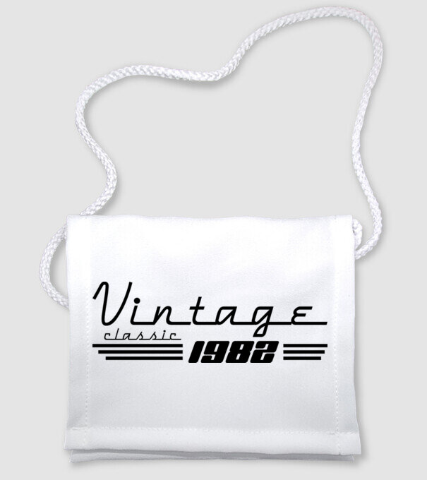 vintage retro amerikai stílusú születésnapi felirat 1982 minta fehér pólón