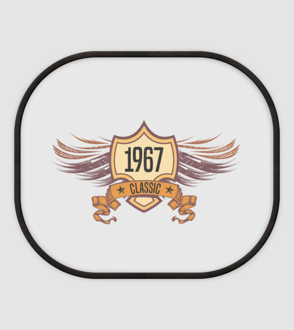 classic szülinapi embléma 1967 minta fehér pólón