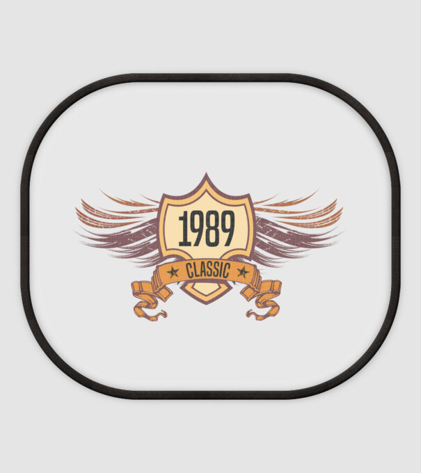 classic szülinapi embléma 1989 minta fehér pólón