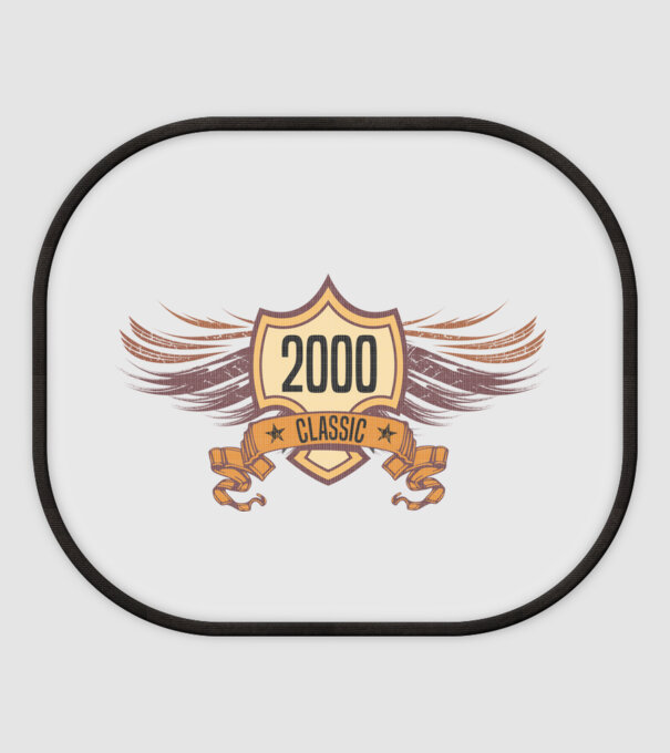 classic szülinapi embléma 2000 minta fehér pólón