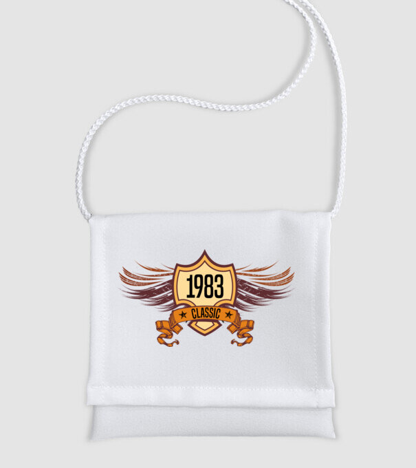 classic szülinapi embléma 1983 minta fehér pólón