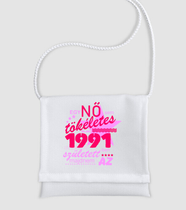 egy nő sem tökéletes 1991 minta fehér pólón