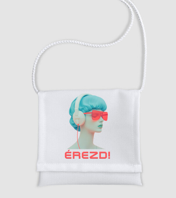 érezd a zenét minta fehér pólón