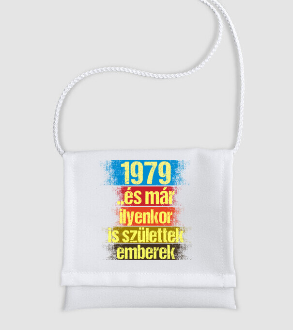 És már ilyenkor is születtek emberek, 1979 retro születésnapi felirat minta fehér pólón