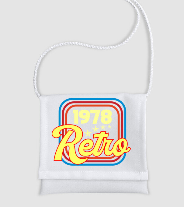 retro születésnapi felirat dátummal 1978 minta fehér pólón
