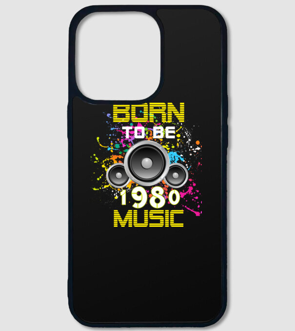 born to be music 1980-ban született minta fekete pólón