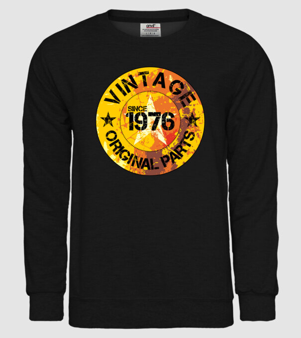 CIRCLE EMBLEM vintage 1976 minta fekete pólón