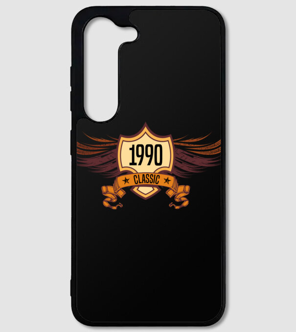 classic szülinapi embléma 1990 minta fekete pólón