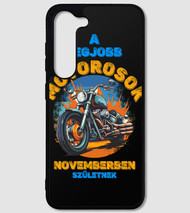 legjobb motorosok novemberben születnek minta fekete pólón