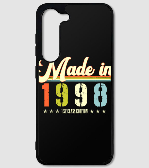 made in 1998, 1st class edition, születésnap, 1998-ban készült minta fekete pólón