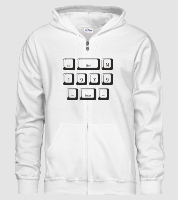 születésnapi dátum, évszám, számítógép billenytűzet, laptop, enter,1979 minta fehér pólón