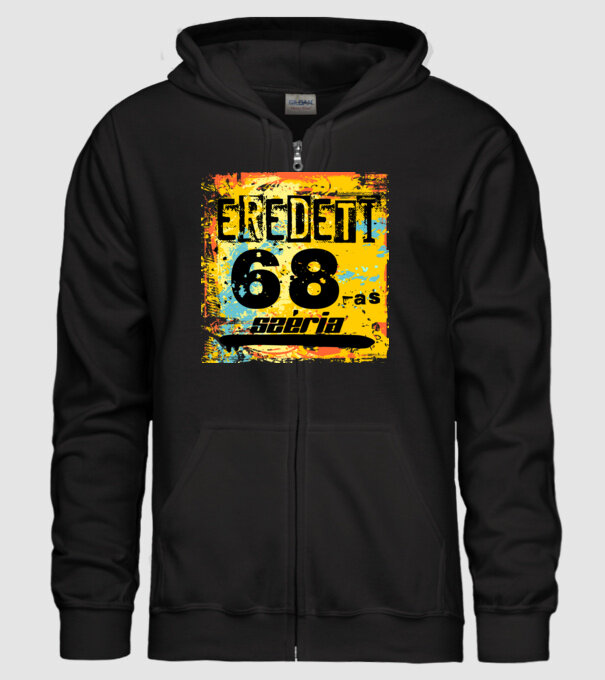 eredeti széria grunge graffiti 68-as. 68 éves minta fekete pólón