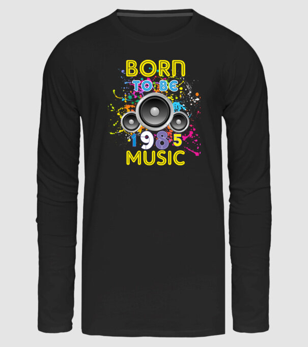 born to be music születésnapi DJ ,1985-ben született minta fekete pólón