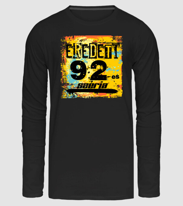 eredeti széria grunge graffiti 92-es, 1992 minta fekete pólón