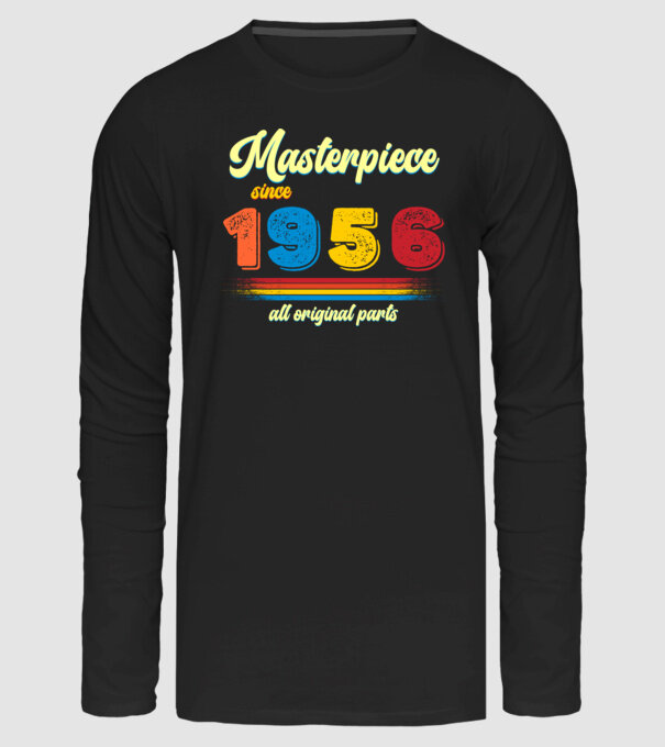 masterpiece all original parts since 1956, mesterdarab, etalon minta fekete pólón