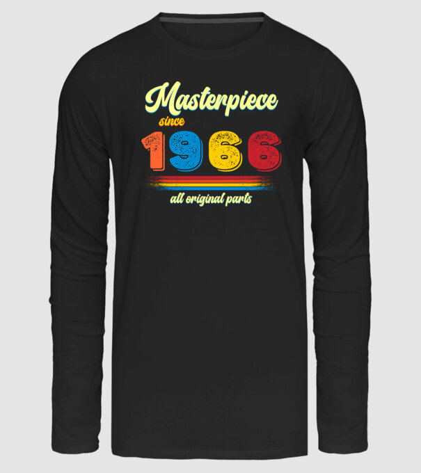 masterpiece all original parts since 1966, mesterdarab, etalon minta fekete pólón
