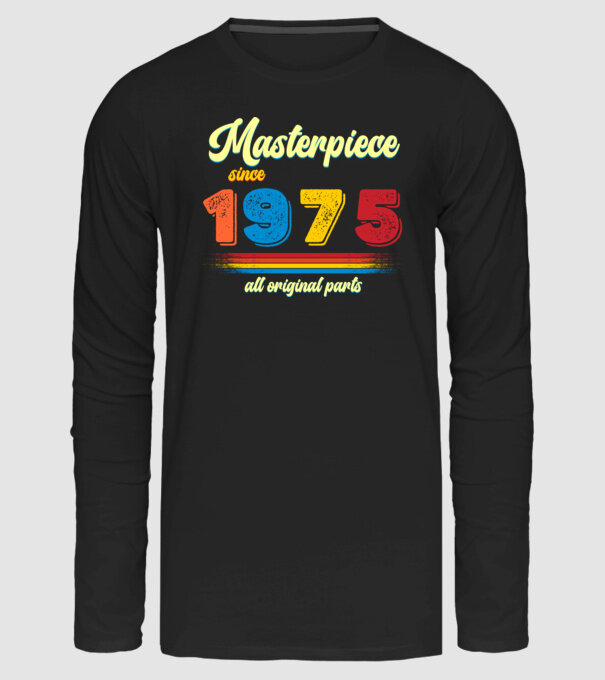 masterpiece all original parts since 1975, mesterdarab, etalon minta fekete pólón