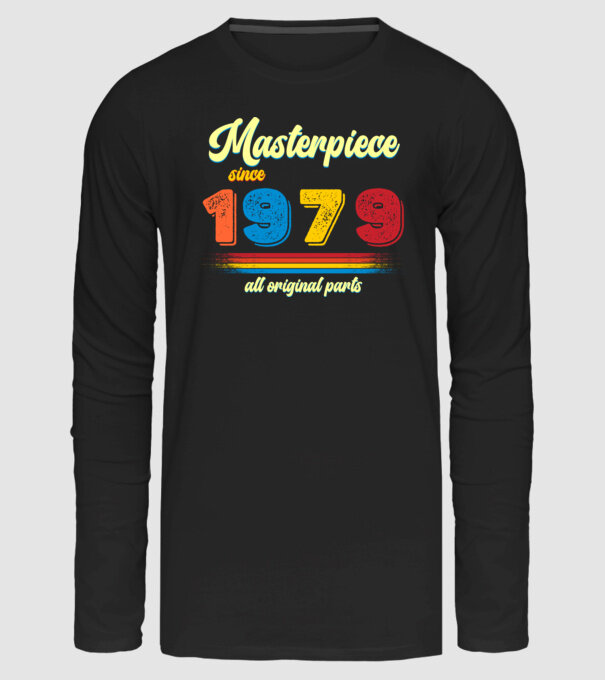 masterpiece all original parts since 1979, mesterdarab, etalon minta fekete pólón