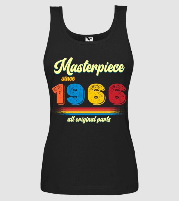 masterpiece all original parts since 1966, mesterdarab, etalon minta fekete pólón