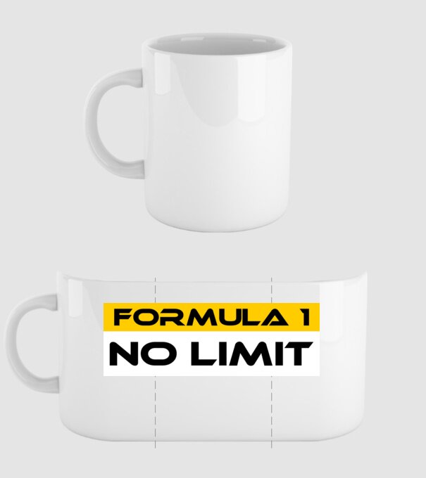 FORMULA 1 NO LIMIT minta fehér pólón