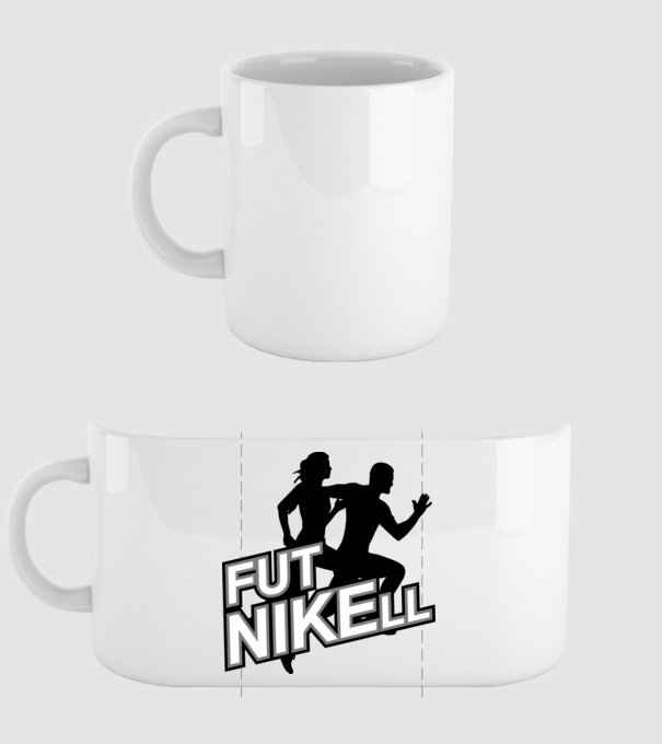 FUTNIKELL, FUTÓS PÓLÓ minta fehér pólón