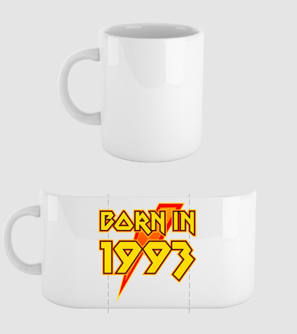 heavy metal born in 1993 minta fehér pólón