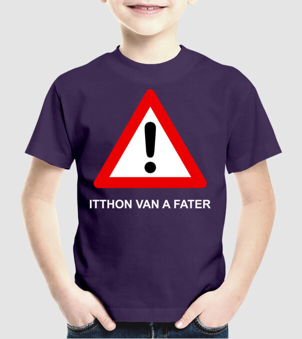 ITTHON FATER minta lila pólón