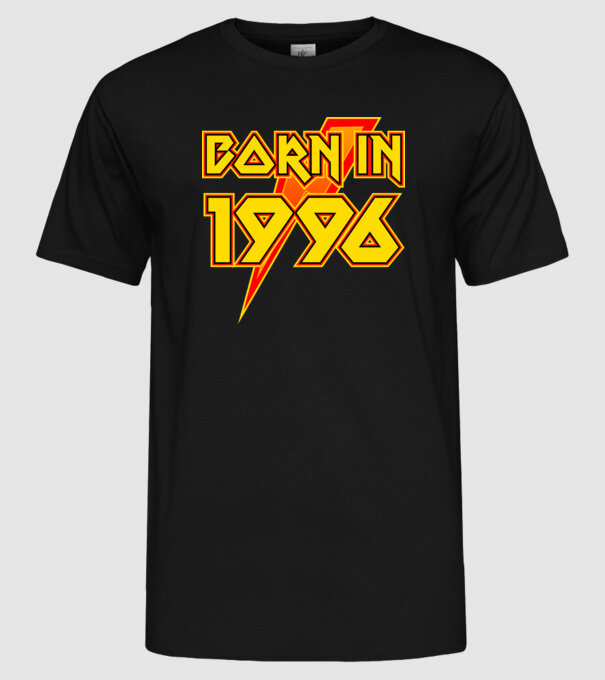 heavy metal born in 1996 minta fekete pólón