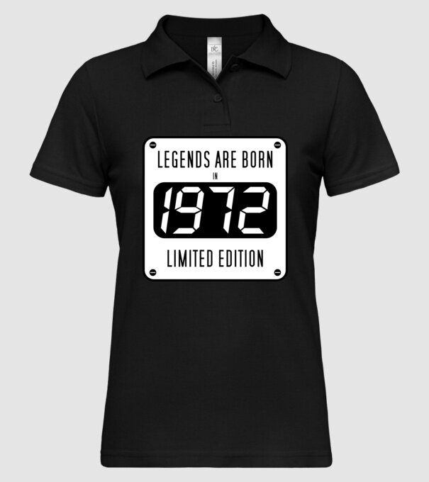 legends 1972 minta fekete pólón