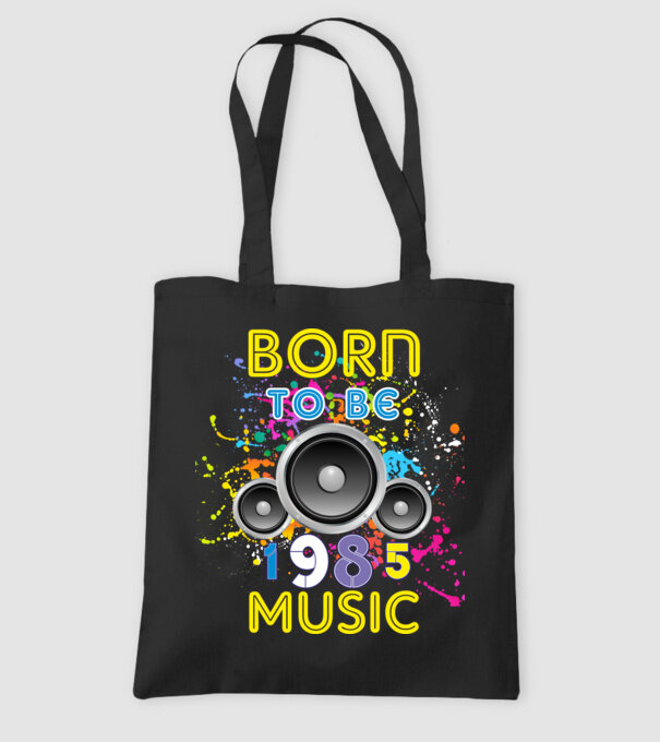 born to be music születésnapi DJ ,1985-ben született minta fekete pólón