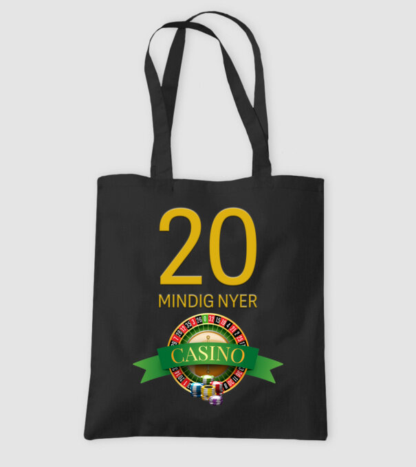 CASINO 20 MINDIG NYER minta fekete pólón