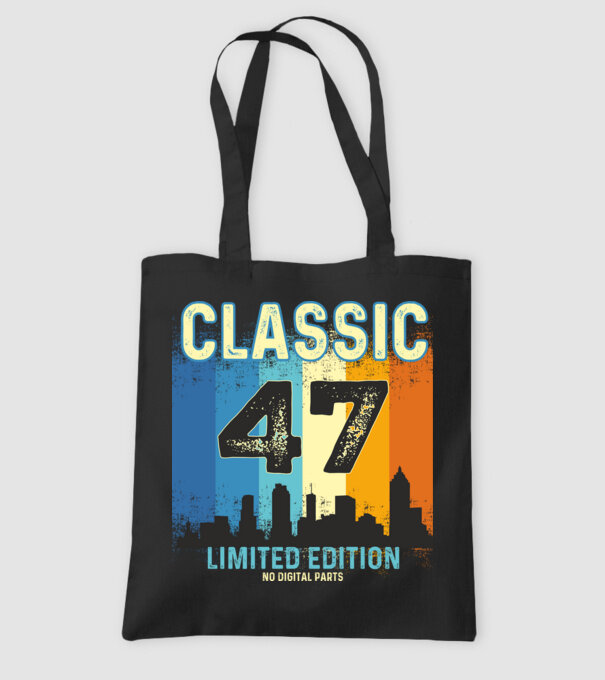 CLASSIC LIMITED EDITION NO DIGITAL PARTS 47 minta fekete pólón