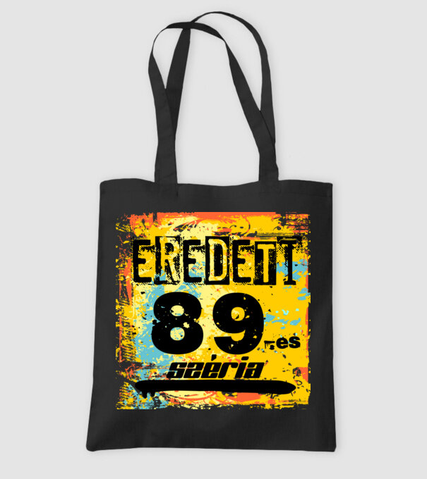 eredeti széria grunge graffiti 89-es, 1989 minta fekete pólón