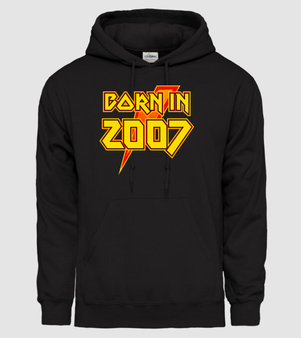 heavy metal born in 2007 minta fekete pólón