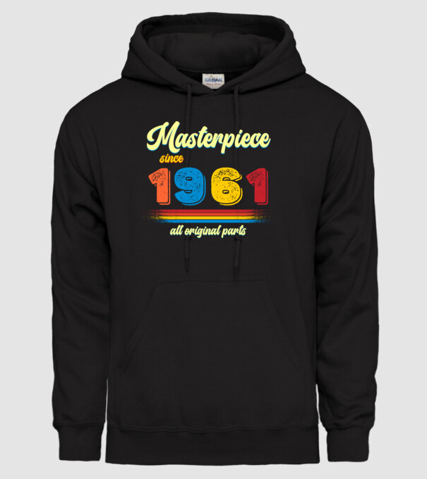masterpiece all original parts since 1961, mesterdarab, etalon minta fekete pólón