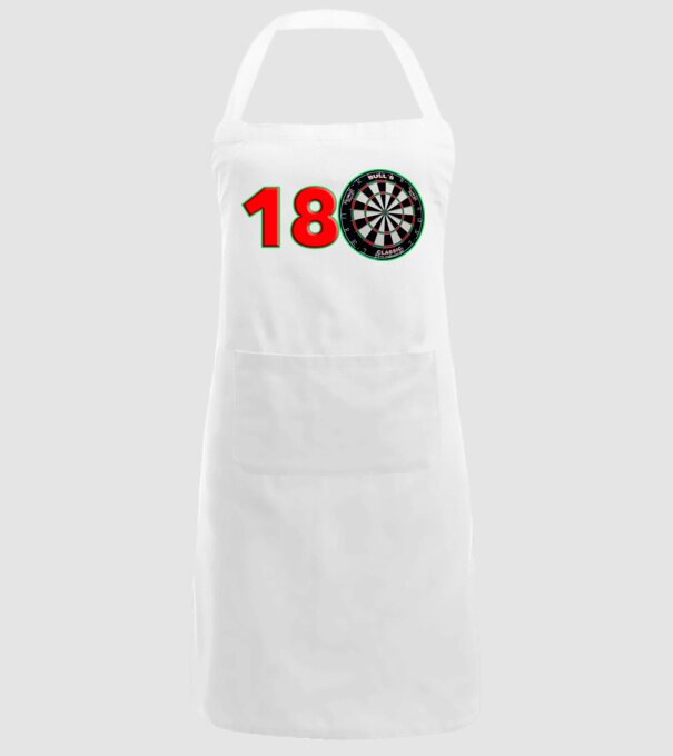 180DARTS minta fehér pólón