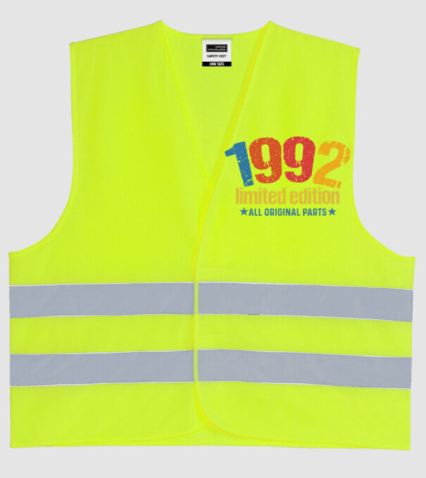 1992 limited edition ,all original parts, születésnapi felirat minta neonsárga pólón