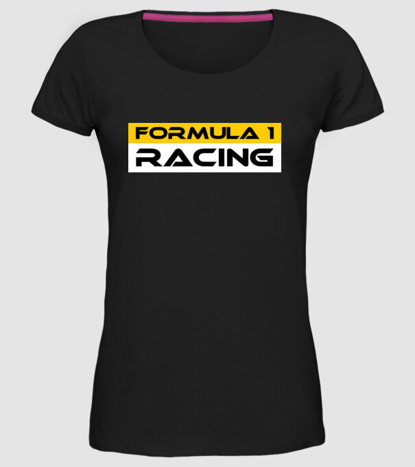 FORMULA 1 RACING minta fekete pólón