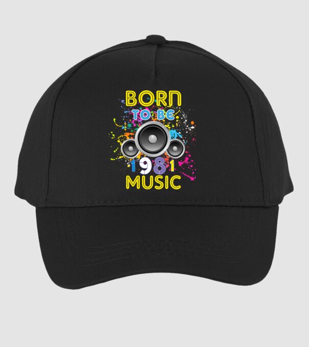 born to be music születésnapi DJ ,1981-ben született minta fekete pólón