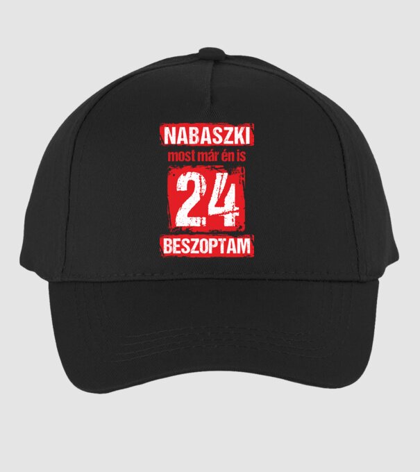 NABASZKAI MOST MÁR ÉN IS BESZOPTAM 24 ÉVES VAGYOK minta fekete pólón