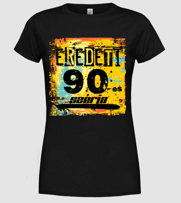 eredeti széria grunge graffiti 90-es, 19920 minta fekete pólón