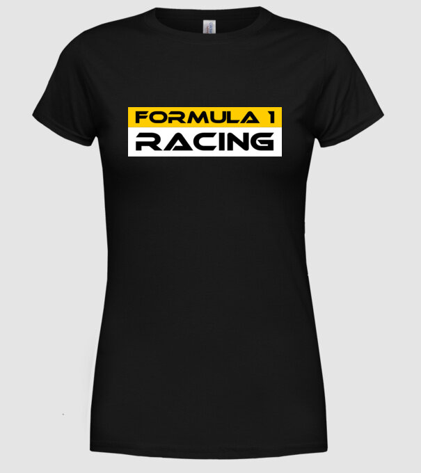 FORMULA 1 RACING minta fekete pólón