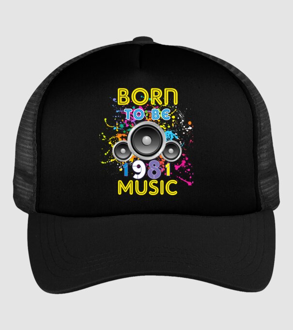 born to be music születésnapi DJ ,1981-ben született minta fekete pólón