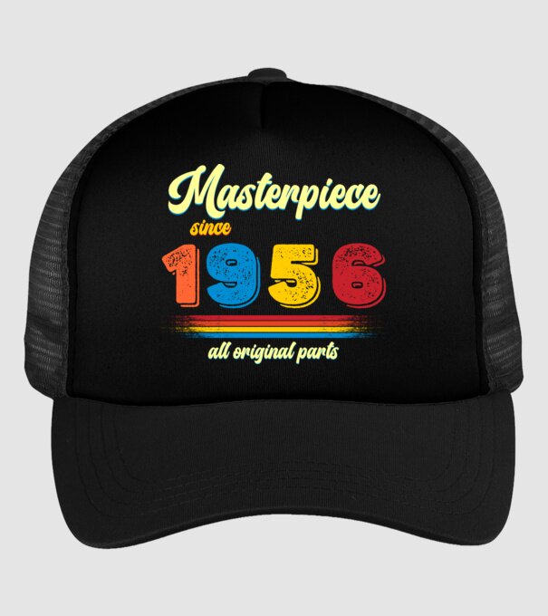 masterpiece all original parts since 1956, mesterdarab, etalon minta fekete pólón