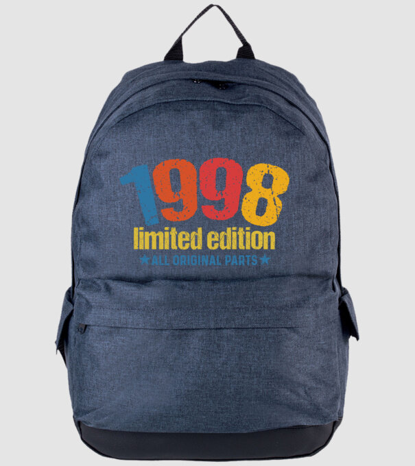 1998 limited edition ,all original parts, születésnapi felirat minta farmerkék pólón