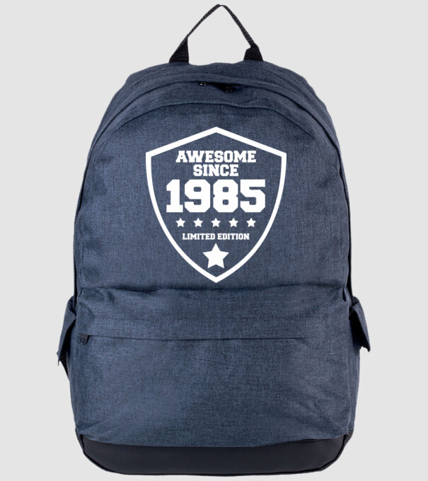 AWESOME1985 minta farmerkék pólón