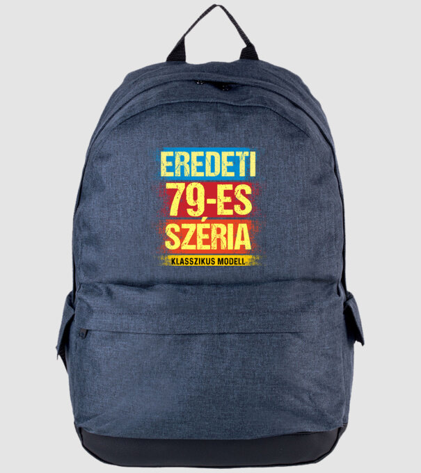 EREDEDI 79-ES SZÉRIA KLASSZKUS MODELL, RETRO SZÜLETÉSNAP minta farmerkék pólón