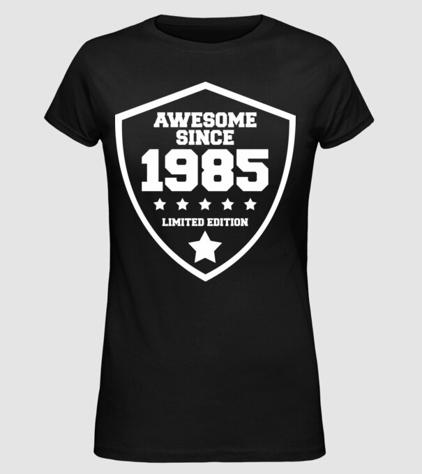 AWESOME1985 minta fekete pólón