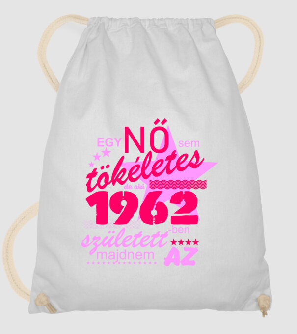 egy nő sem tökéletes 1962 minta fehér pólón